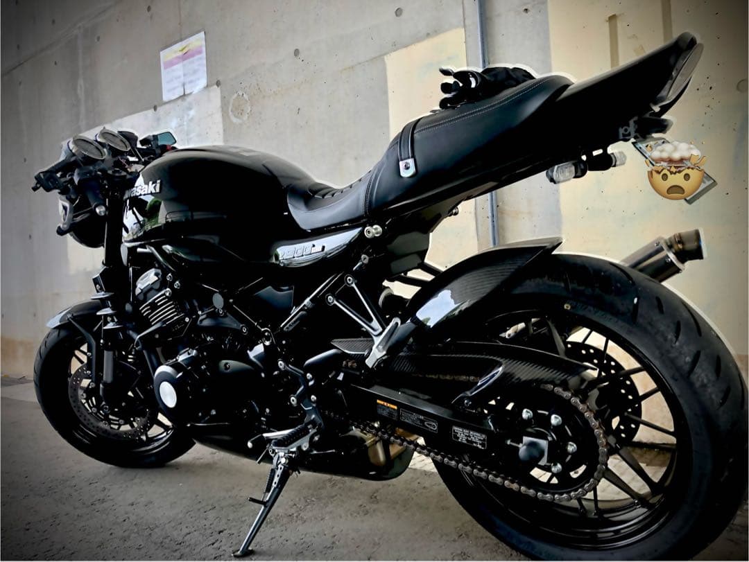 【A-TECH】Z900RS/CAFE用リアフェンダーSPL 綾織ドライカーボン