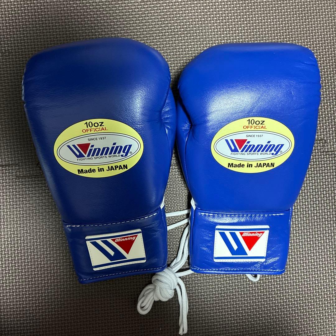 Winning ボクシンググローブ 10オンス 青