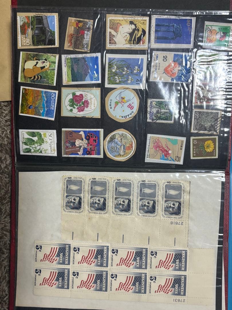 中国パンダ切手　アメリカ切手　海外切手　使用済み切手