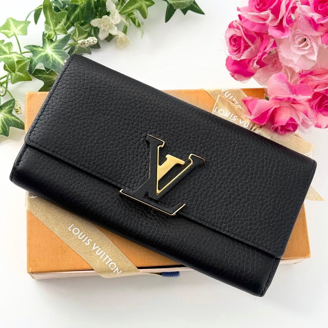 ✨極美品✨ルイヴィトン ポルトフォイユ カプシーヌ 長財布 ノワール ブラック