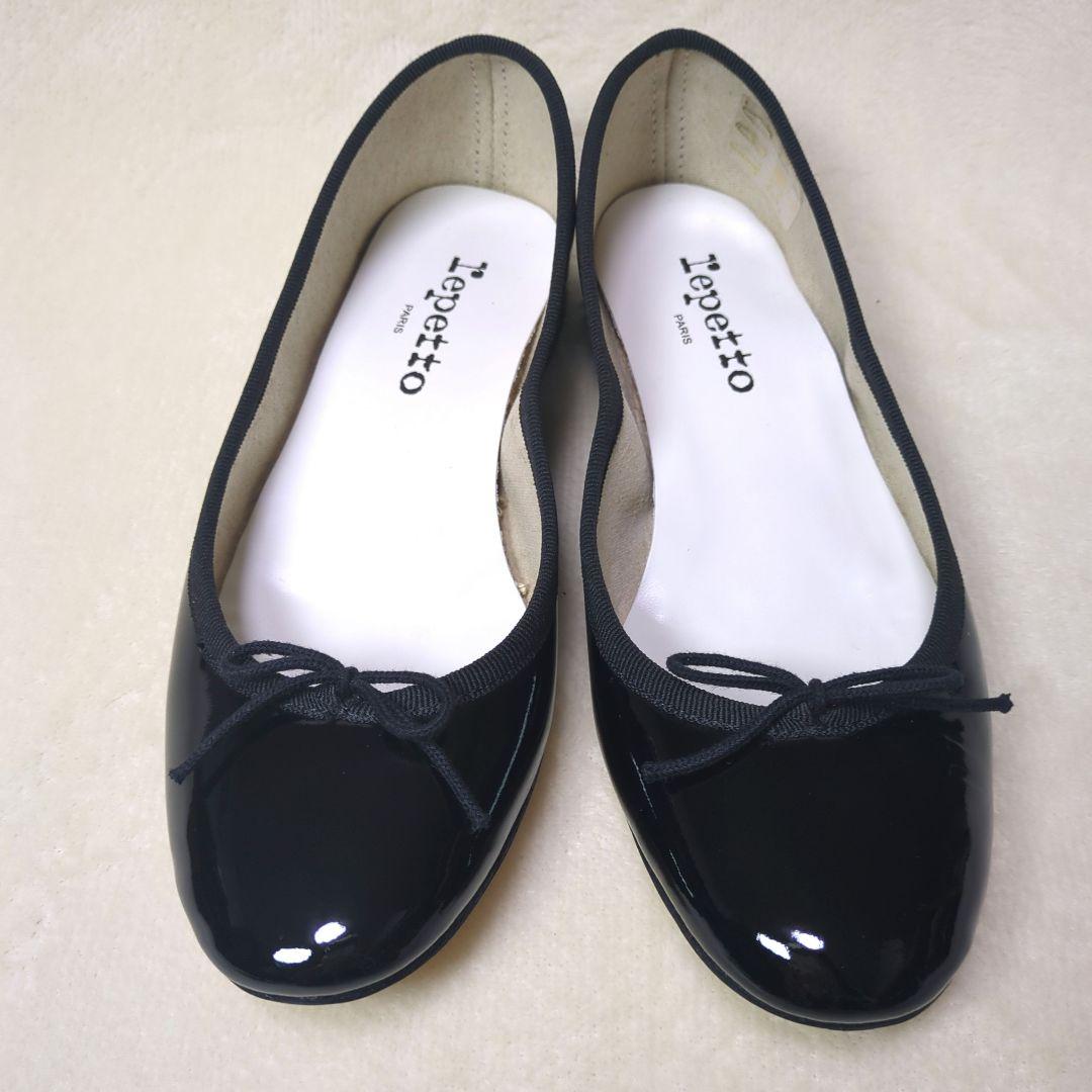 mimiさま専用【超美品】Repetto✨サンドリオン　エナメル　パテントレザー