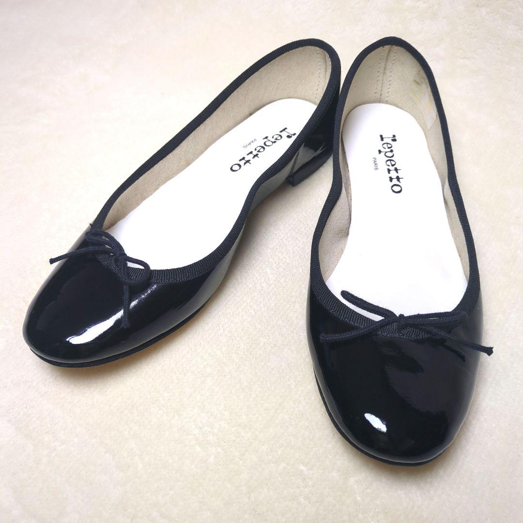 mimiさま専用【超美品】Repetto✨サンドリオン　エナメル　パテントレザー