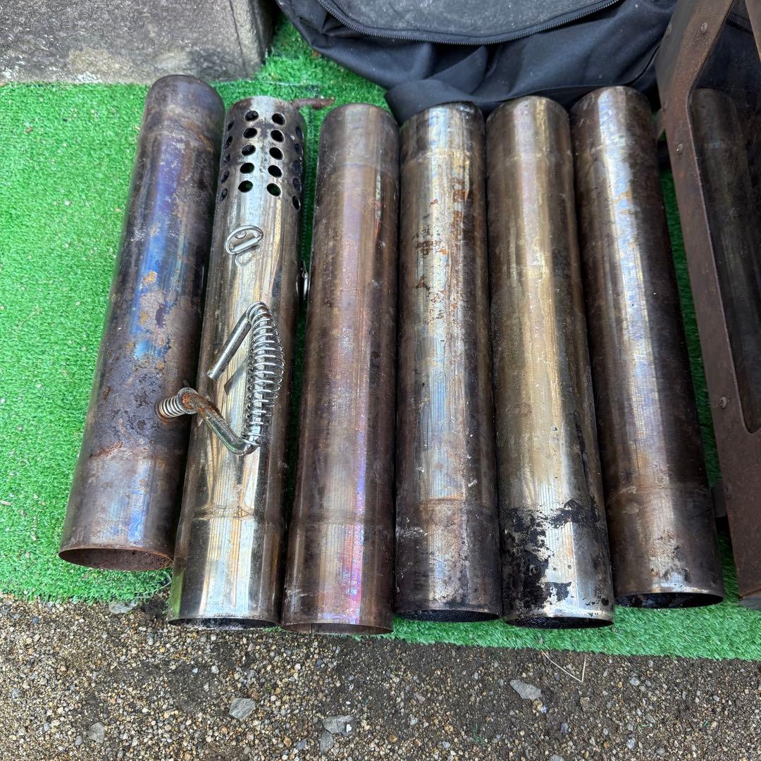 中古 VASTLAND ヴァストランド 薪ストーブ キャンプ 黒 ブラック