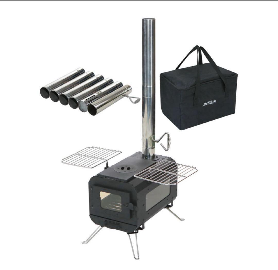 中古 VASTLAND ヴァストランド 薪ストーブ キャンプ 黒 ブラック