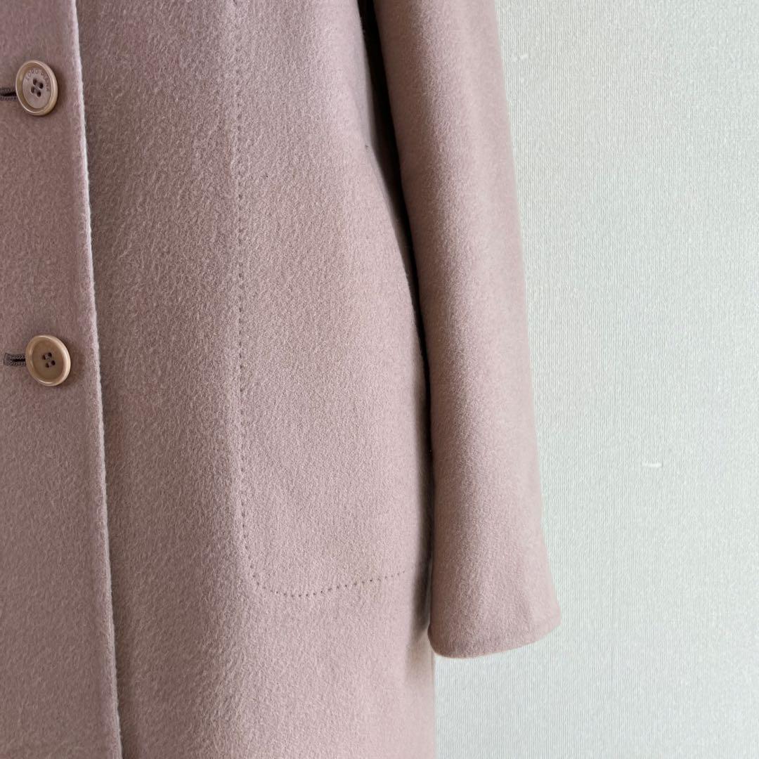 ロロピアーナ ロング チェスターコート カシミヤ ピンク B308