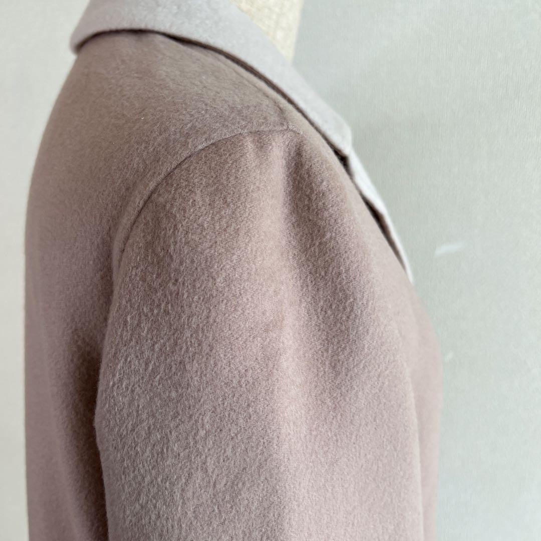 ロロピアーナ ロング チェスターコート カシミヤ ピンク B308