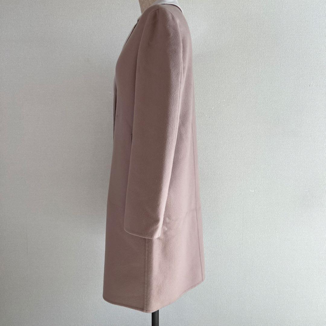 ロロピアーナ ロング チェスターコート カシミヤ ピンク B308