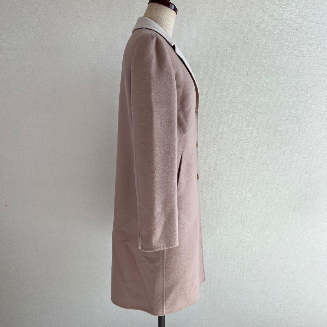 ロロピアーナ ロング チェスターコート カシミヤ ピンク B308