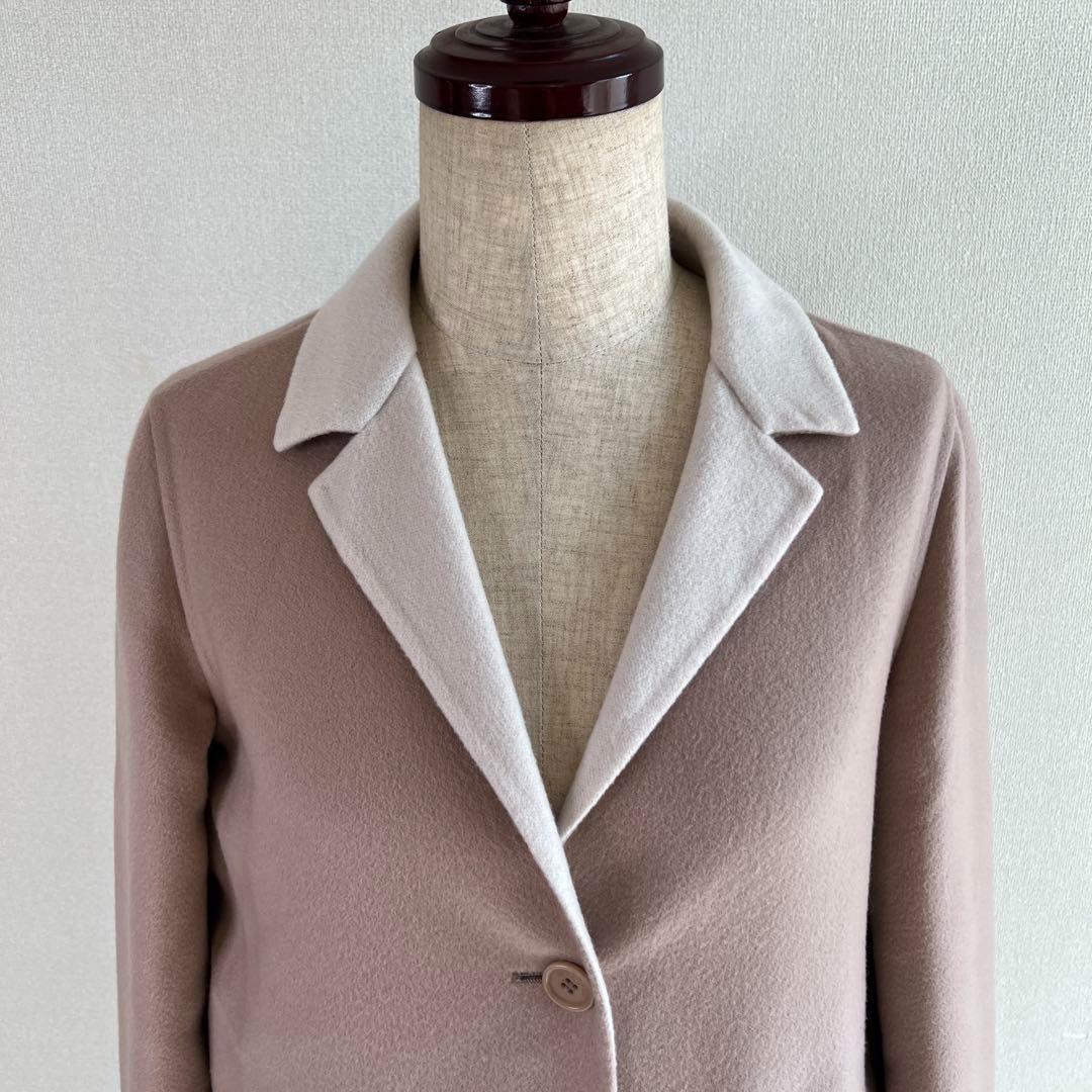 ロロピアーナ ロング チェスターコート カシミヤ ピンク B308