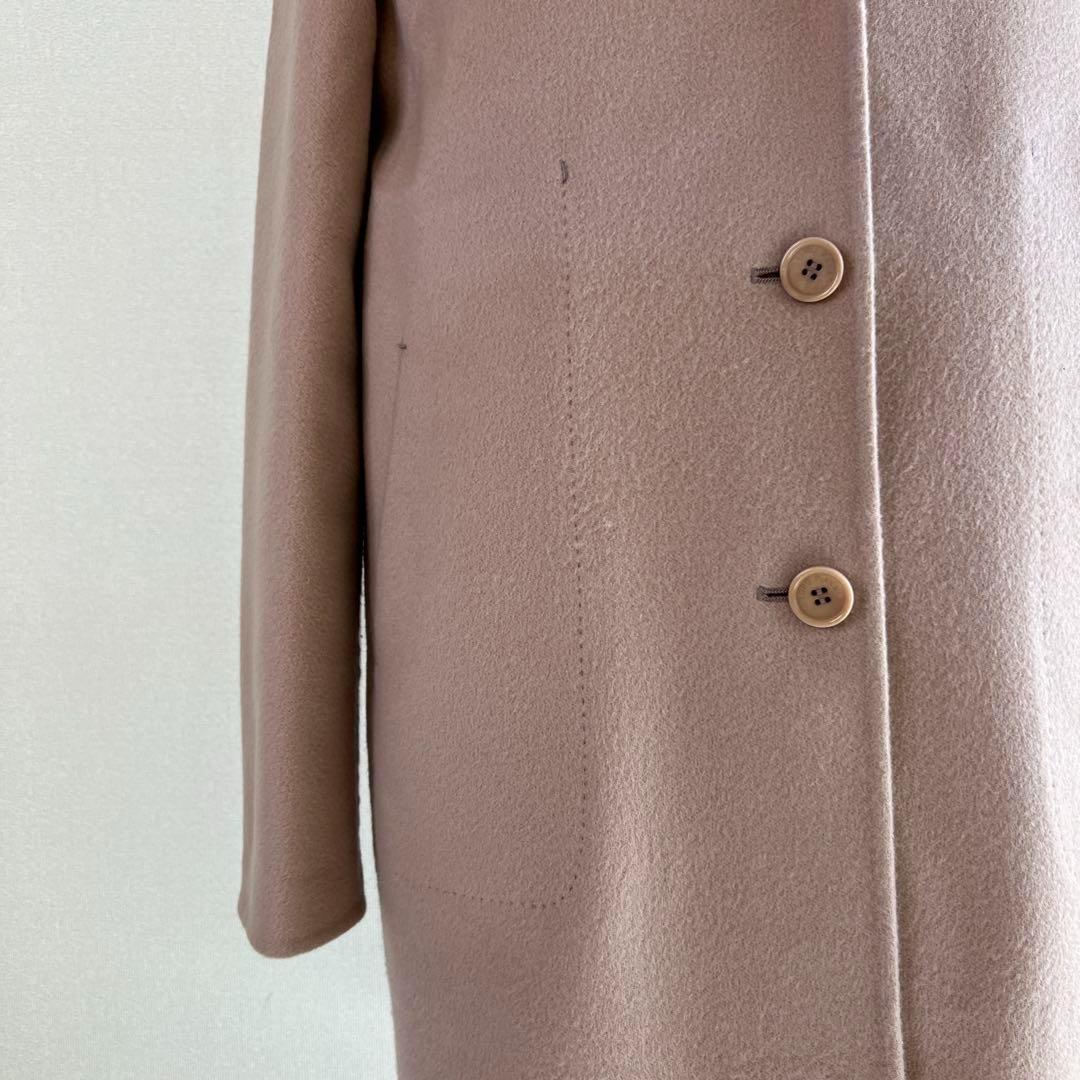 ロロピアーナ ロング チェスターコート カシミヤ ピンク B308