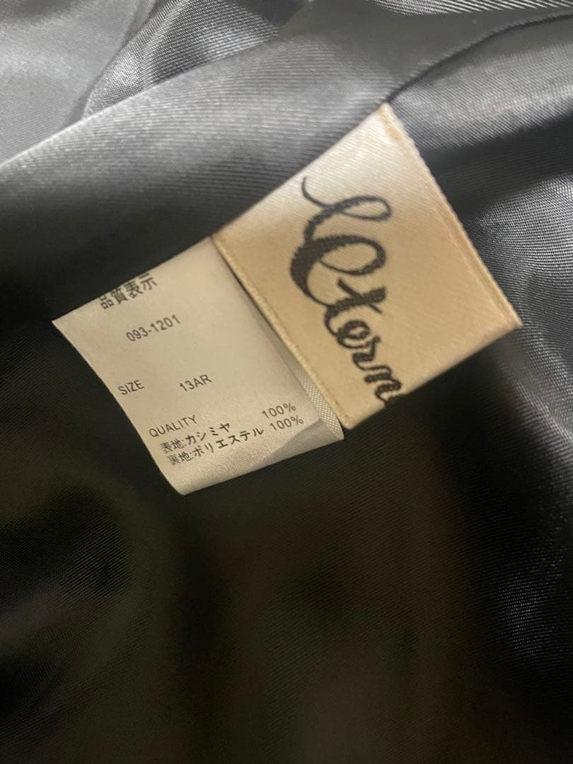 新品タグ付き　SAGAFURS カシミヤ100% ロングコート　黒