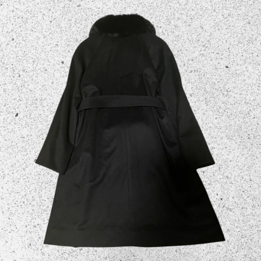 新品タグ付き　SAGAFURS カシミヤ100% ロングコート　黒