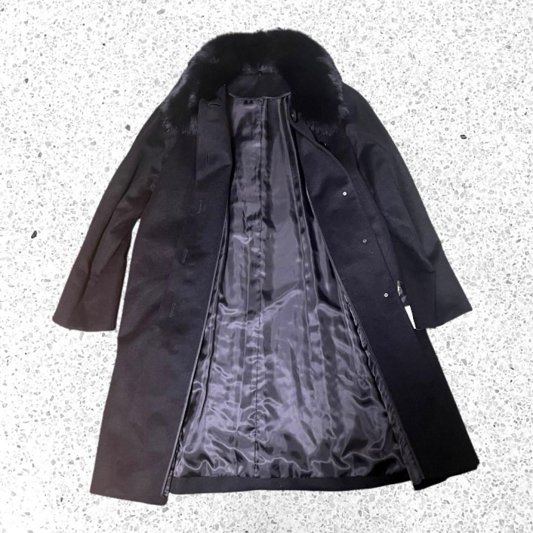 新品タグ付き　SAGAFURS カシミヤ100% ロングコート　黒