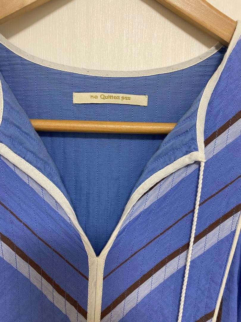 ワンピース COTTON VOILE STRIPE DRESS