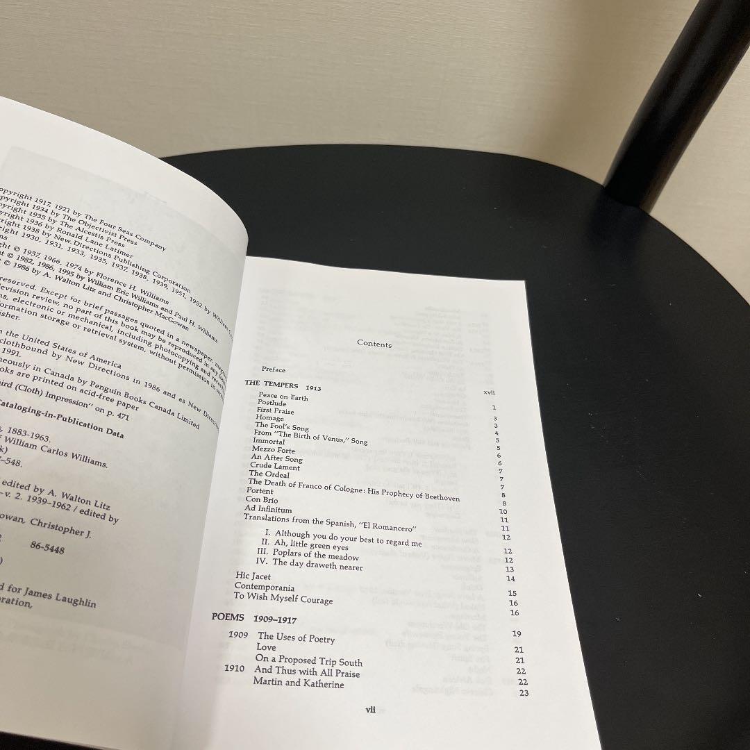 ウィリアムズ詩集　　William Carlos Williams詩集