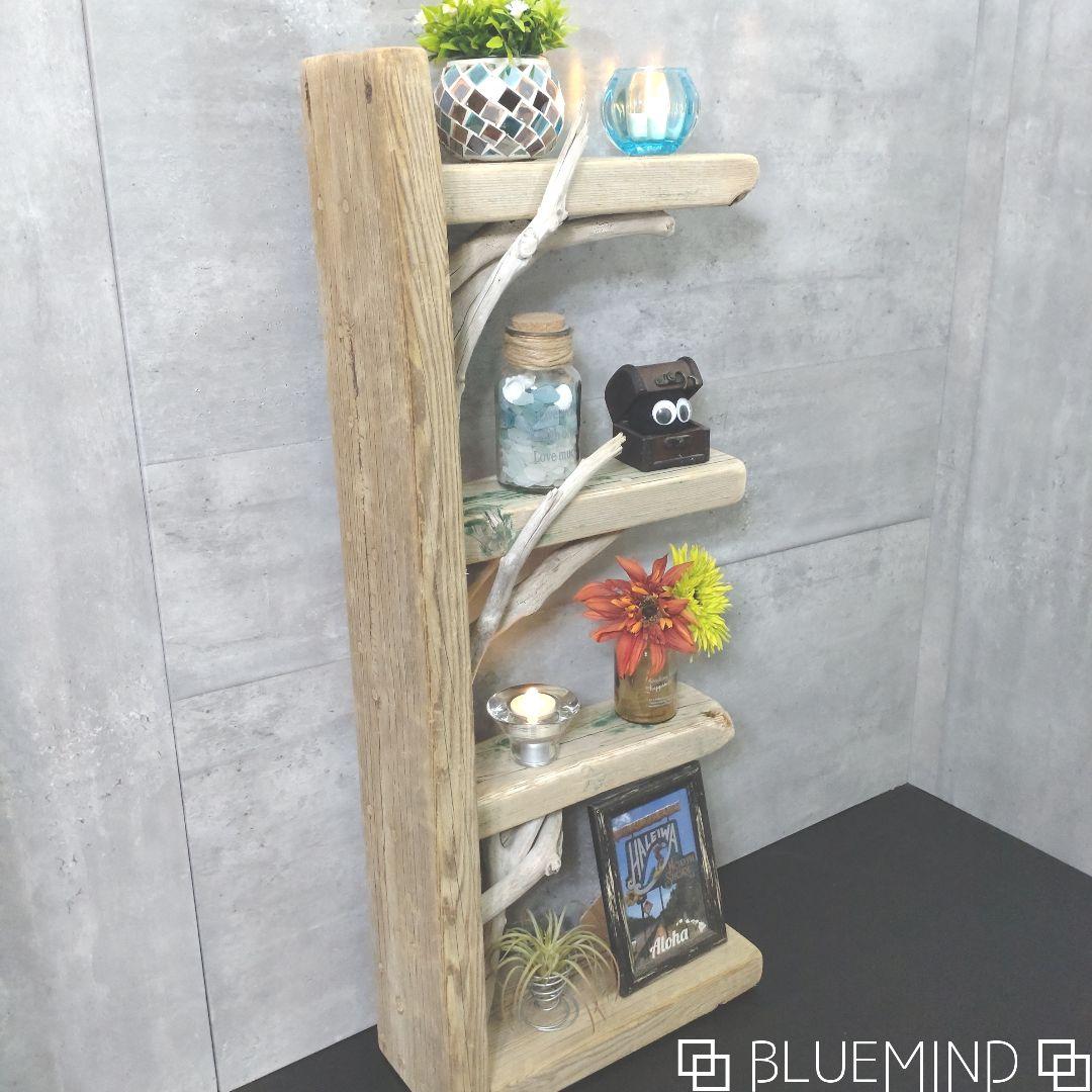 No.1205 【chuchumama】流木の４段ラック 流木インテリア