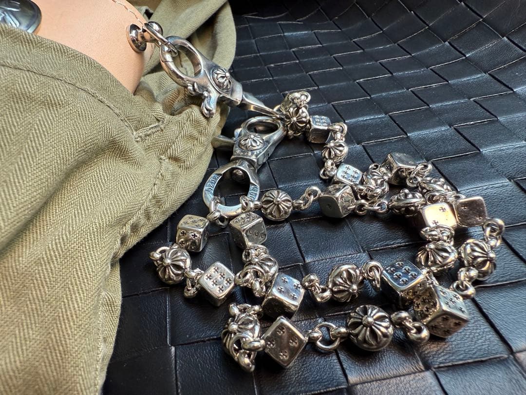 【Dice × Flower ウォレットチェーン】 重厚で存在感QBSZSZ16