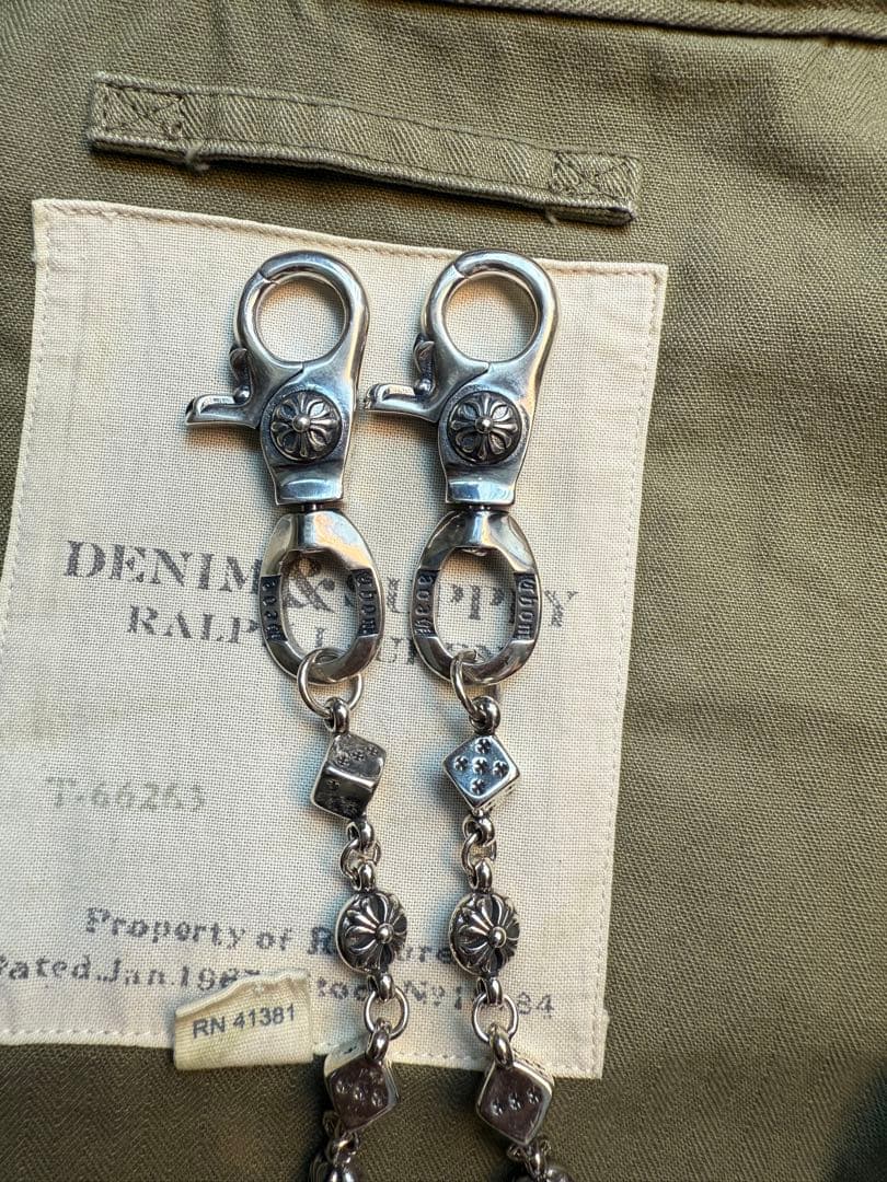 【Dice × Flower ウォレットチェーン】 重厚で存在感QBSZSZ16