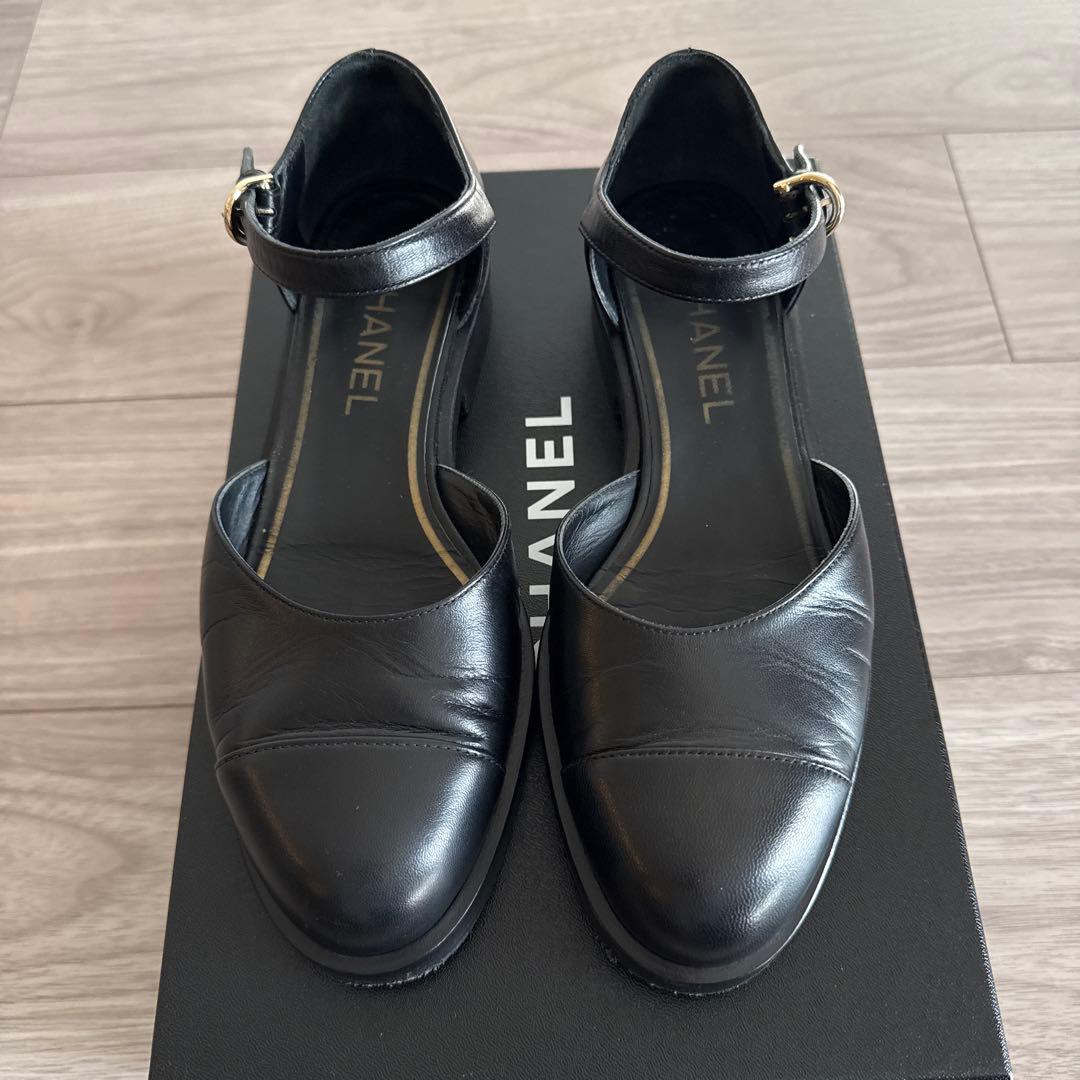 CHANEL 23SS ブラック メリージェーン　パンプス