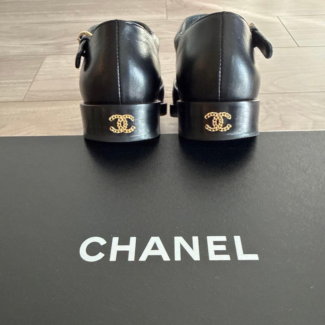 CHANEL 23SS ブラック メリージェーン　パンプス