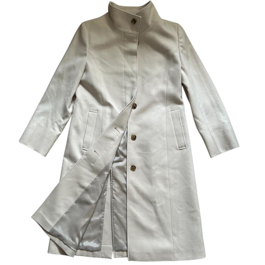 美品✨23区 ウールカシミヤビーバー スタンドカラーコート カシミヤ混Ｌ