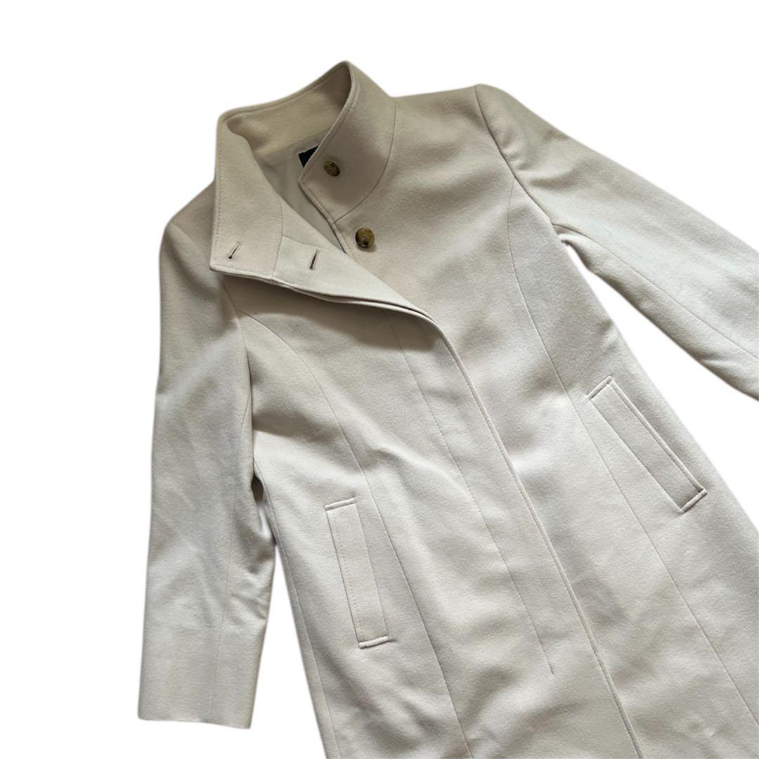 美品✨23区 ウールカシミヤビーバー スタンドカラーコート カシミヤ混Ｌ