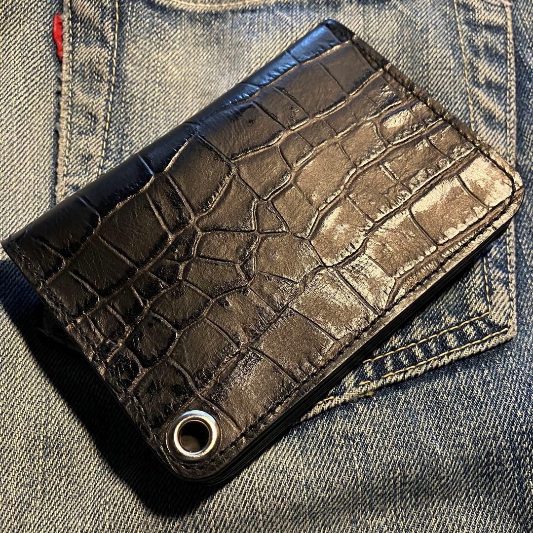 お札が折れない！ミドルトラッカーウォレット アポロコンチョ シルバー925