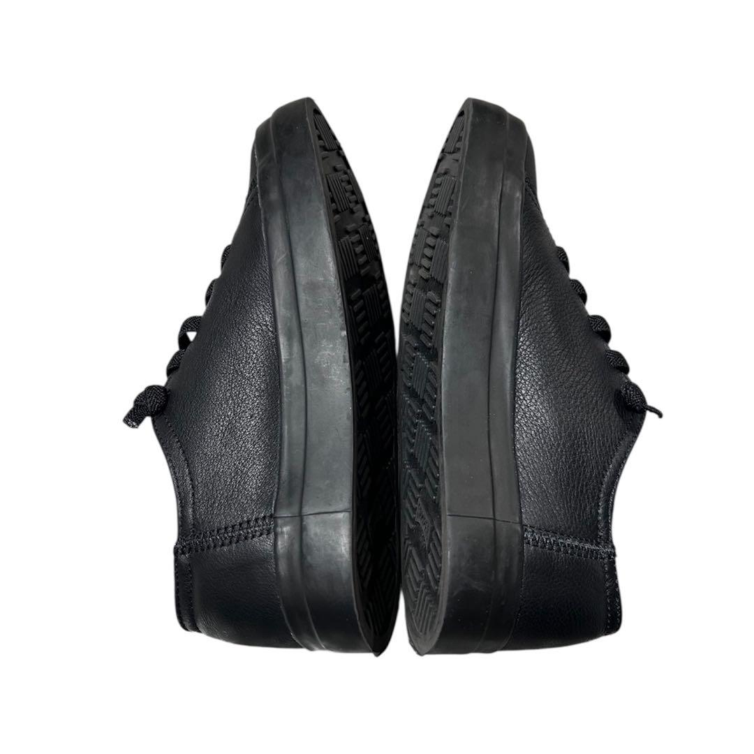 MUJILabo無印×CAMPER ブラックレザーローカットスニーカー 23.0