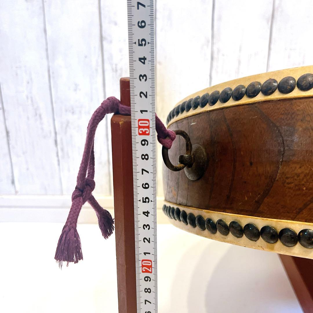 【希少】宮本卯之助 特別上鳴保 和太鼓 平太鼓　39.5×12cm