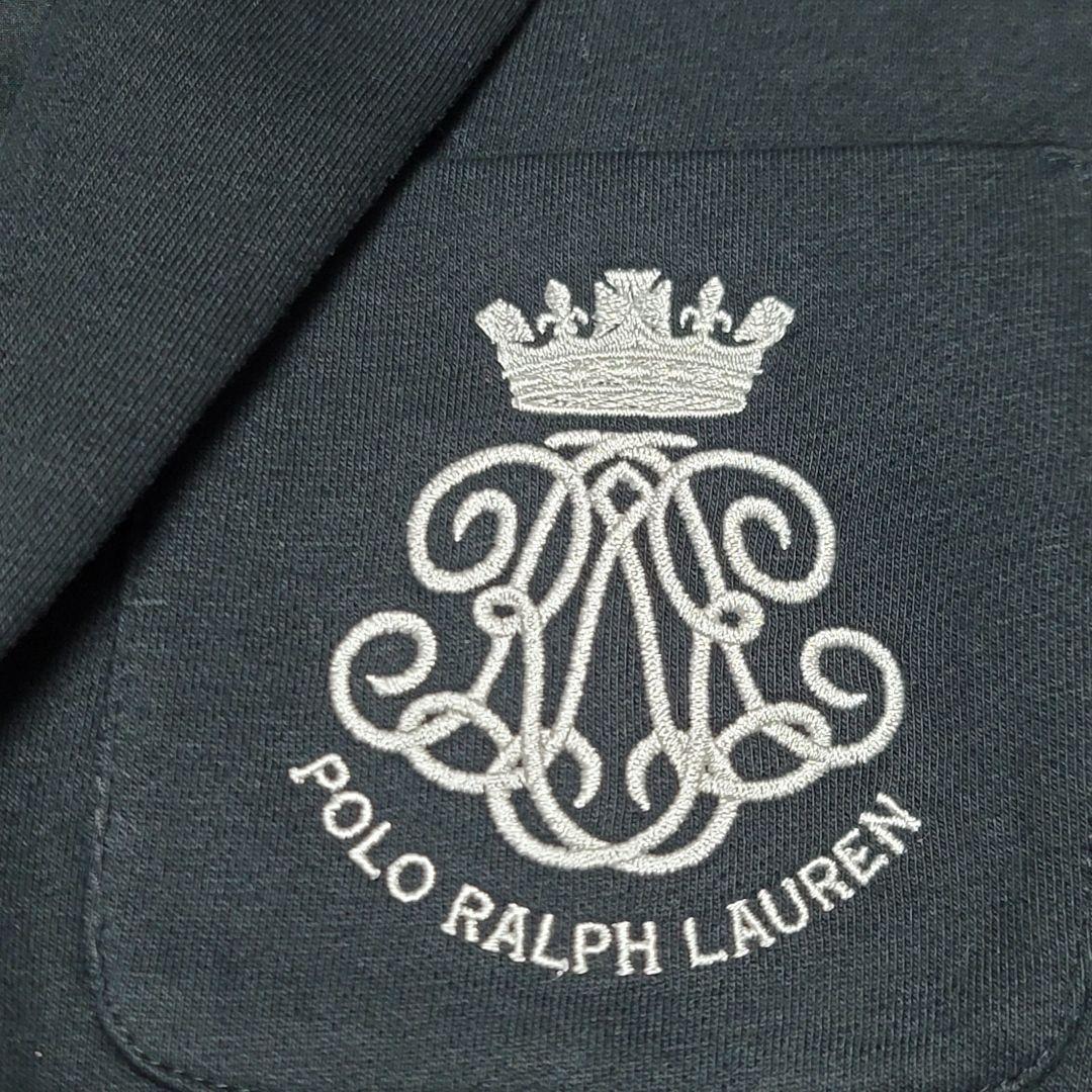 ポロラルフローレン テーラードジャケット 刺繍 エンブレム 銀ボタン ブレザー