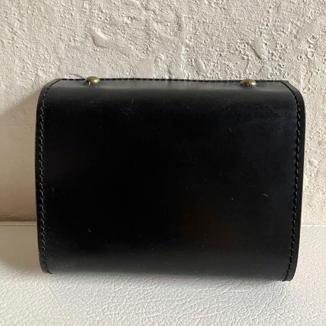 未使用級 エムピウ m＋ ミッレフォッリエ CORDOVAN27 財布 黒