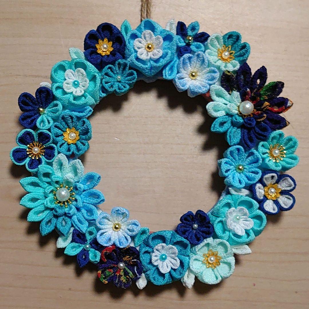 専用☆つまみ細工フラワーリース