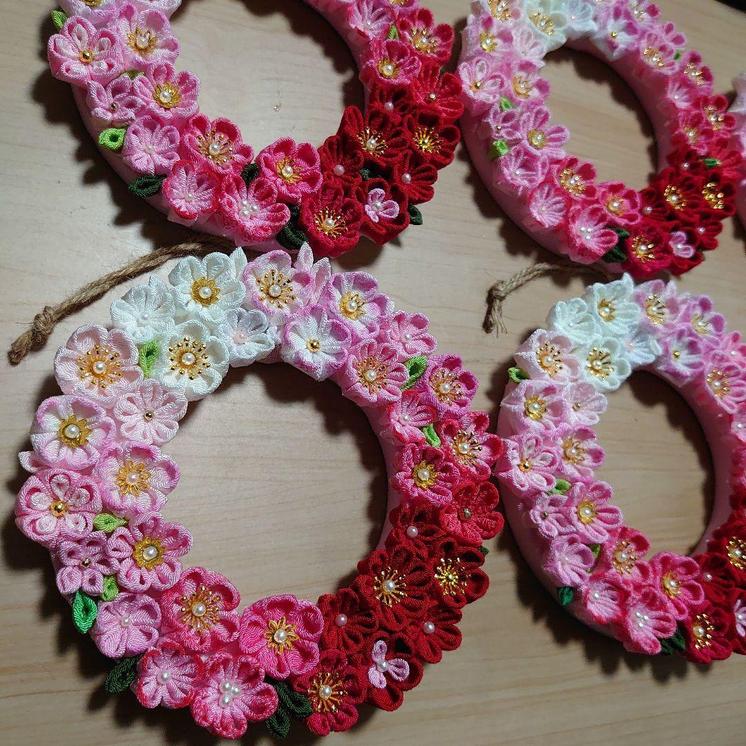 専用☆つまみ細工フラワーリース