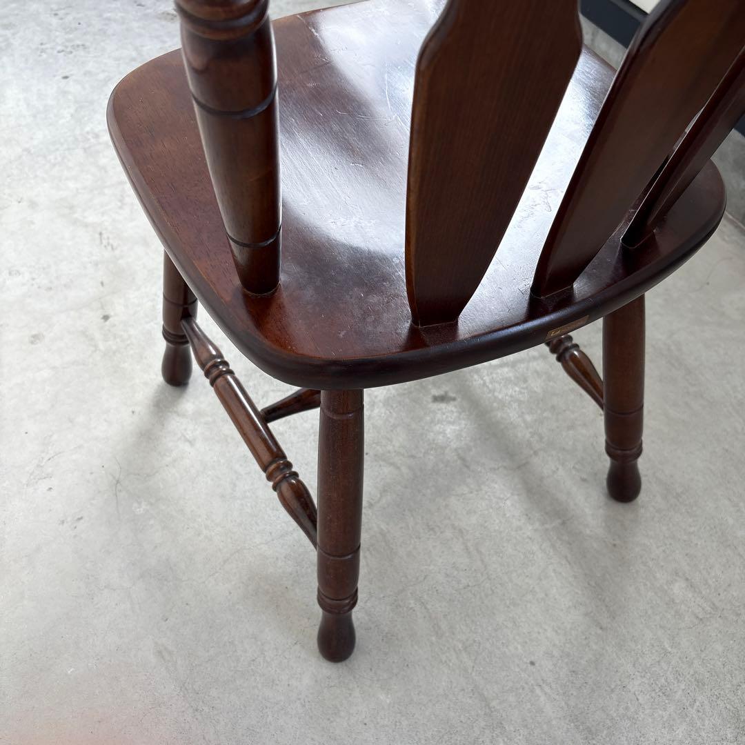 コイズミ KOIZUMI ウインザーチェア ブラウン 木 ダイニングチェア