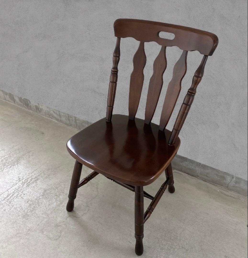 コイズミ KOIZUMI ウインザーチェア ブラウン 木 ダイニングチェア