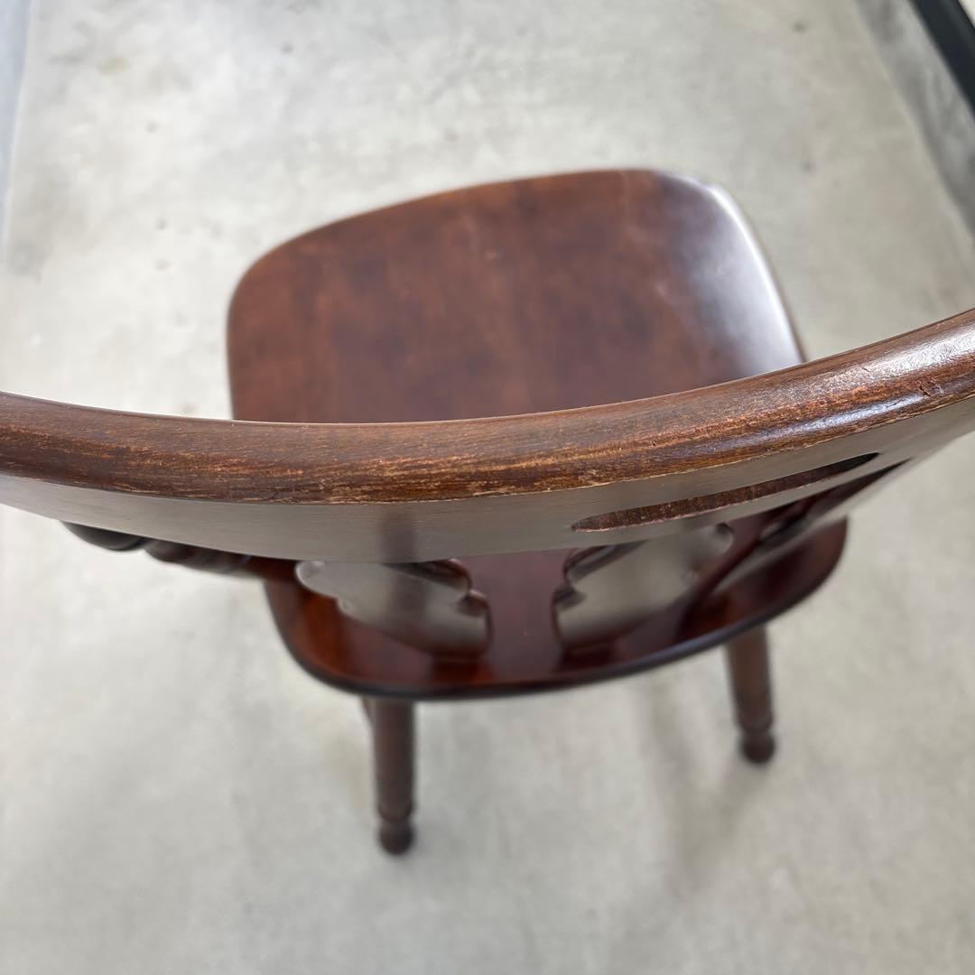 コイズミ KOIZUMI ウインザーチェア ブラウン 木 ダイニングチェア