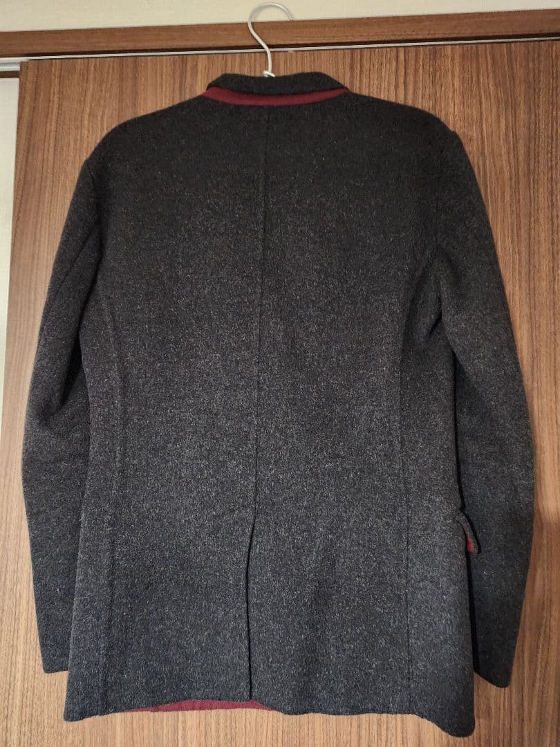 【美品】TOMORROWLAND　ウールジャケット　ダークグレー　サイズ44