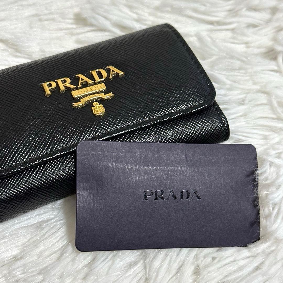 megane 未使用級✨PRADA キーケース 4連 サフィアーノ レザー