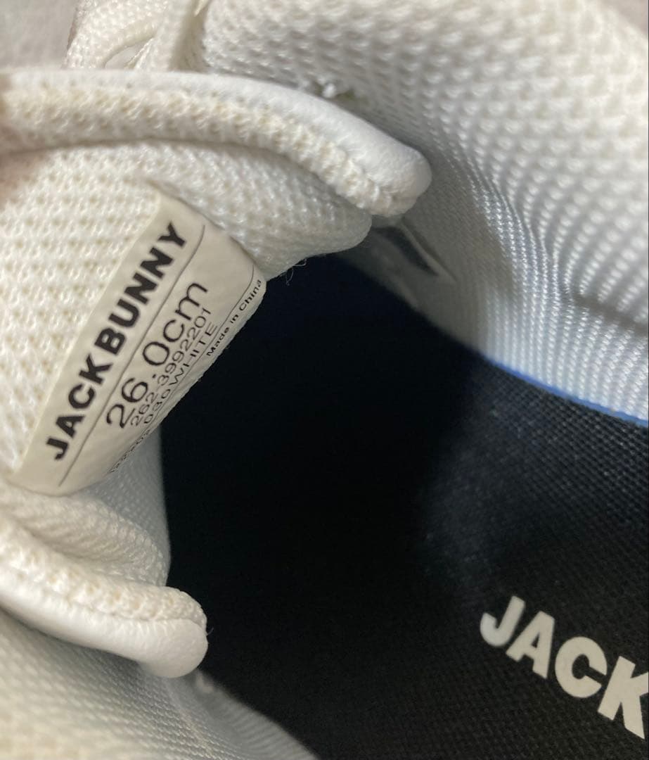 新品 パーリーゲイツ ジャックバニー AIR SOLEシューズ 白 26cm