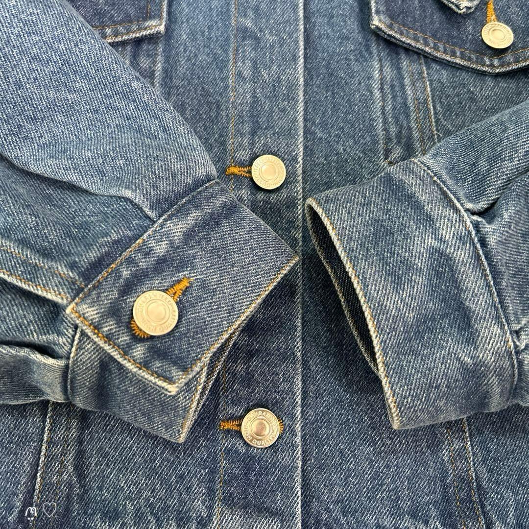 bow.aボウエー　ビッグカラーデニムジャケット　Fフリーサイズ　25年商品