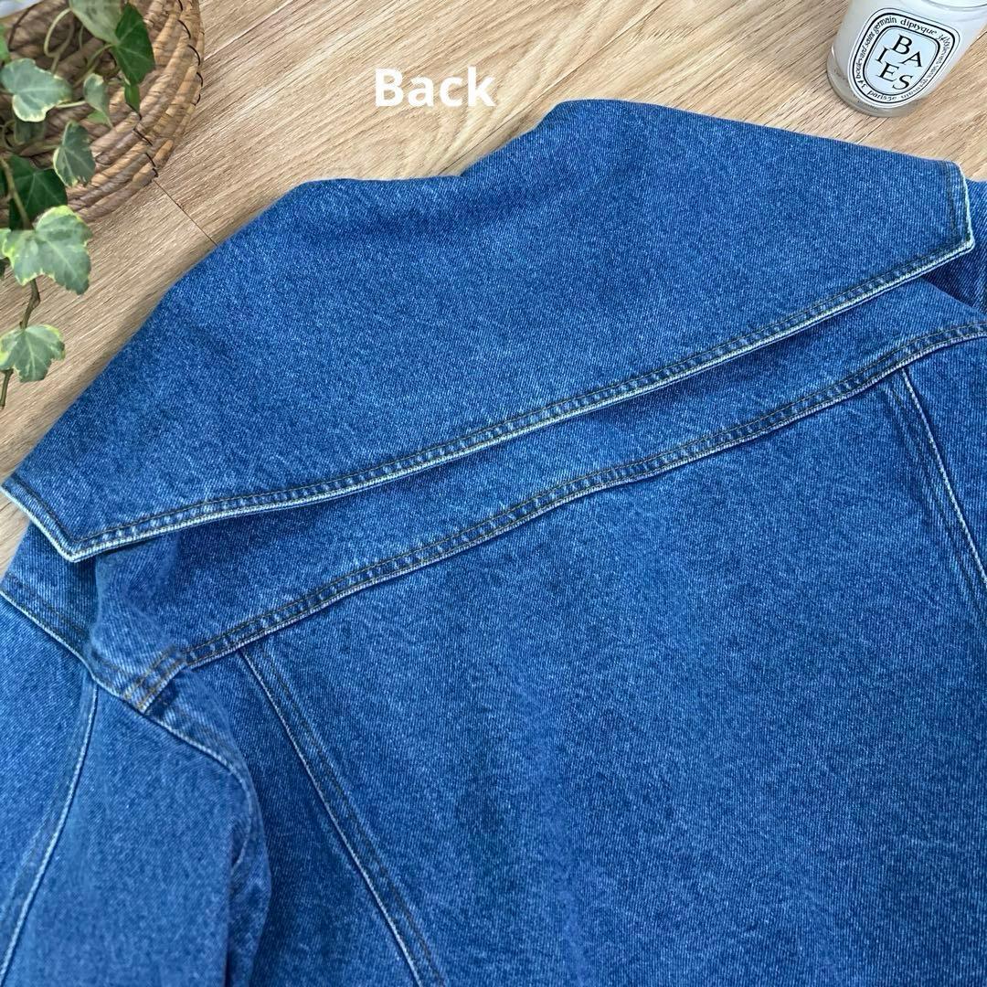 bow.aボウエー　ビッグカラーデニムジャケット　Fフリーサイズ　25年商品