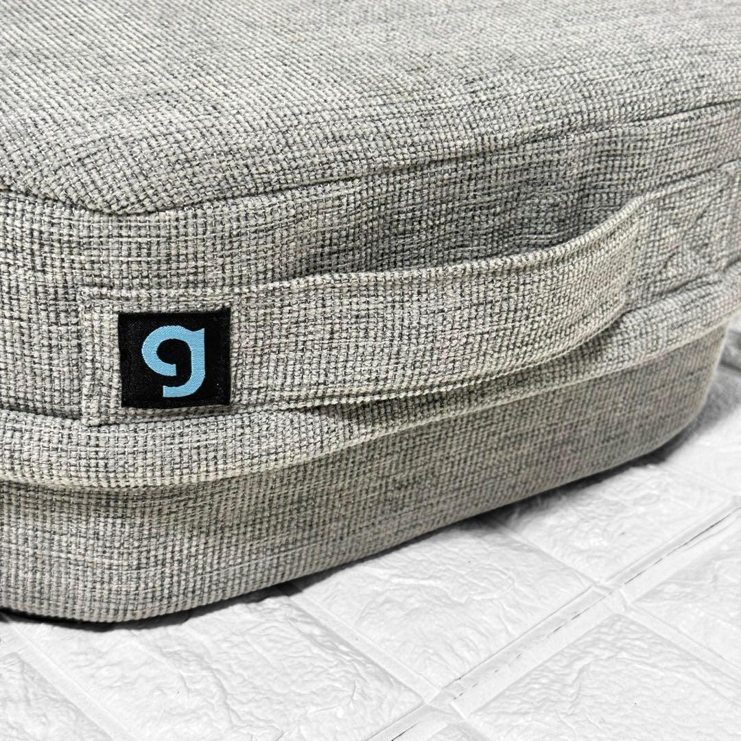 美品 ジムテリア シェイプエイト 室内トランポリン クッション グレー