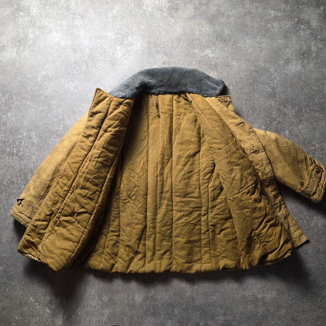 ヴィンテージ70s旧ソ連軍タンカースジャケットアフガンコートミリタリーグランジ