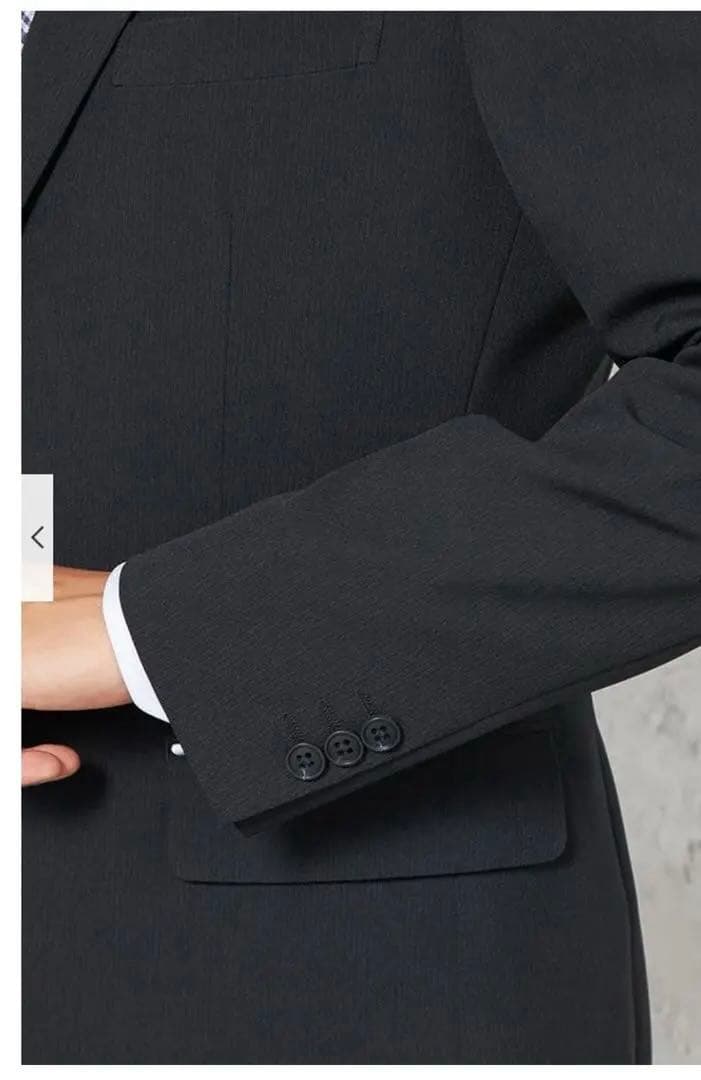 恵美【新品・未使用・タグ付】洗える4wayストレッチスーツ A7 濃紺