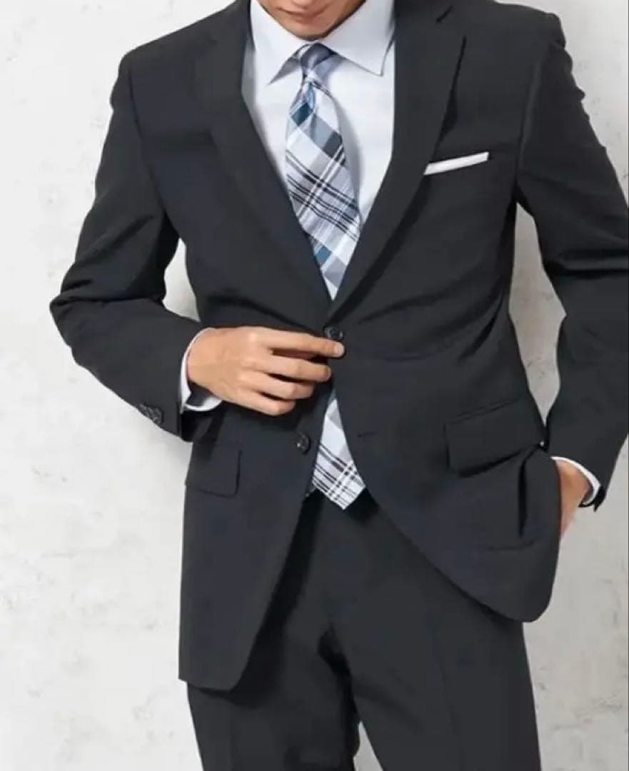 恵美【新品・未使用・タグ付】洗える4wayストレッチスーツ A7 濃紺