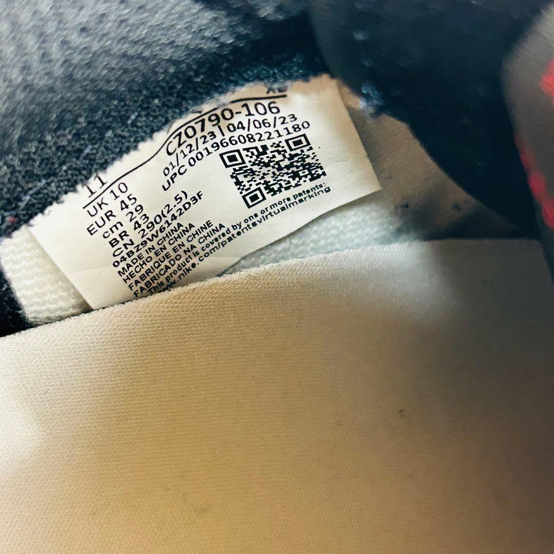 【極美品】名品　NIKE AIR JORDAN 1 LOW OG つま黒