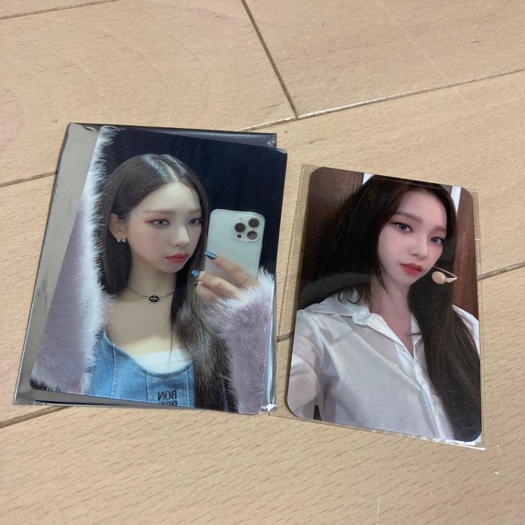 aespa エスパ　カリナ　カフェ　mu-mo 特典　トレカ