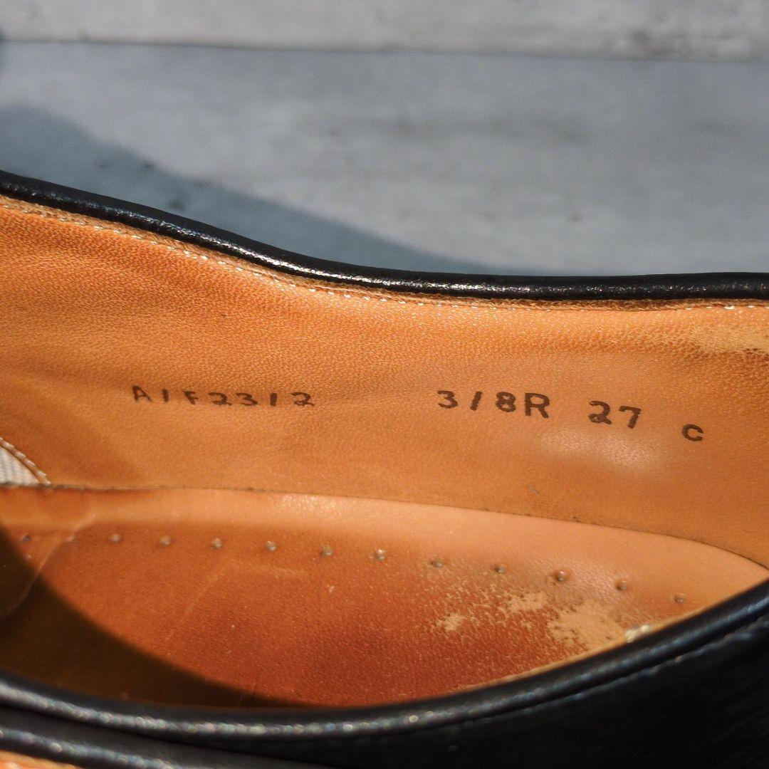 【REGAL】318R☆スワールトゥ☆レザーシューズ☆黒☆27cm