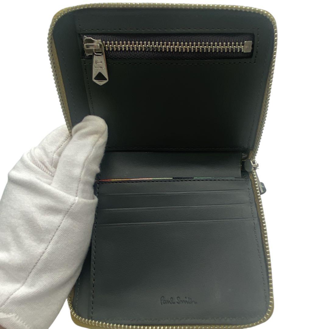 【新品未使用】 ポールスミス Paul Smith 二つ折り ラウンドファスナー