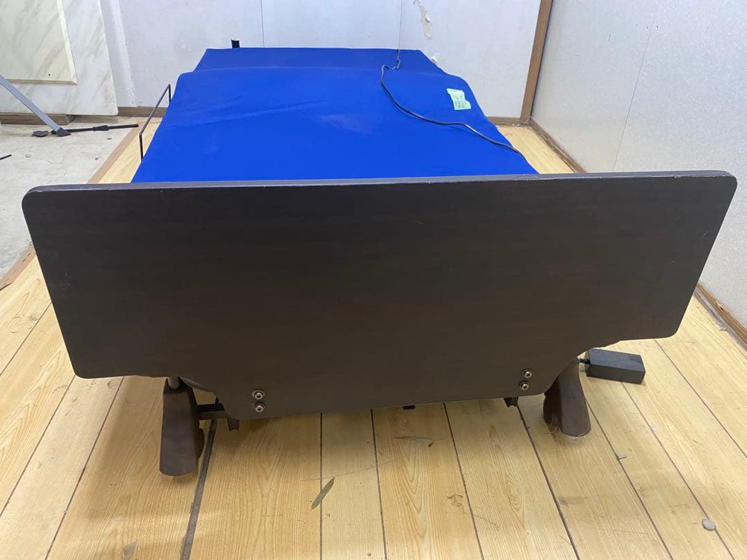 収納式電動ベッド・2モーター★YMD-B02★ブルー 75001-1-015